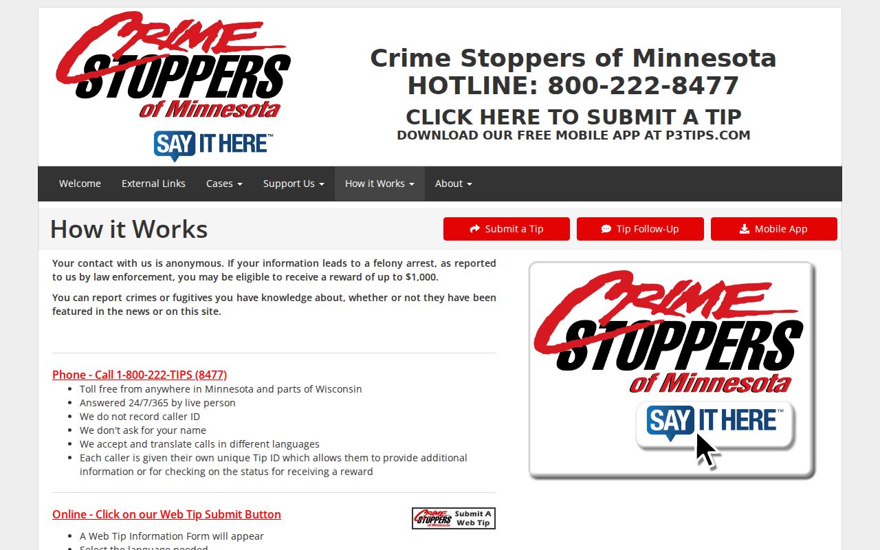 Houston County most wanted reward: Crime Stoppers tip and reward process page
